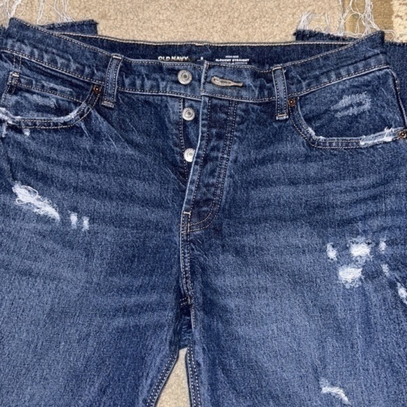 High Rise Slouchy Straight Jeans - 2 - Picture 3 of 6